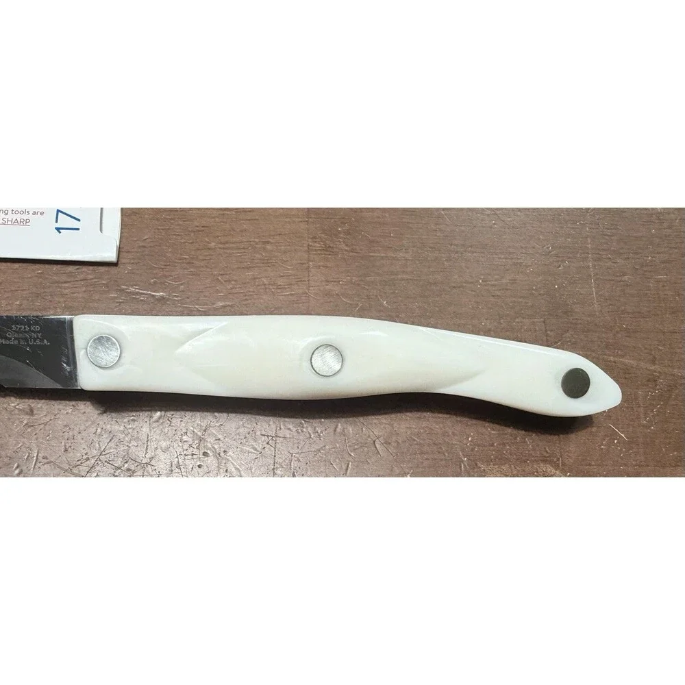 CUTCO 1721 KD Trimmer Knife Sharp Pearl White Handle 5
